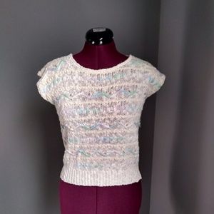 Vintage Cristina's Cream & Pastel Sweater
